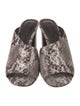 Mercedes Castillo Leather Animal Print Slides
