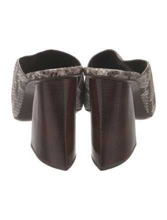 Mercedes Castillo Leather Animal Print Slides