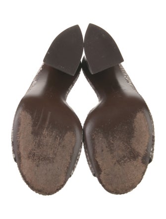 Mercedes Castillo Leather Animal Print Slides