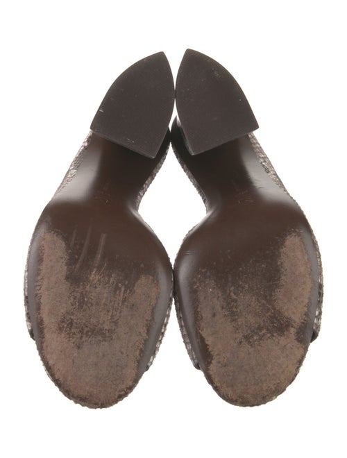 Mercedes Castillo Leather Animal Print Slides