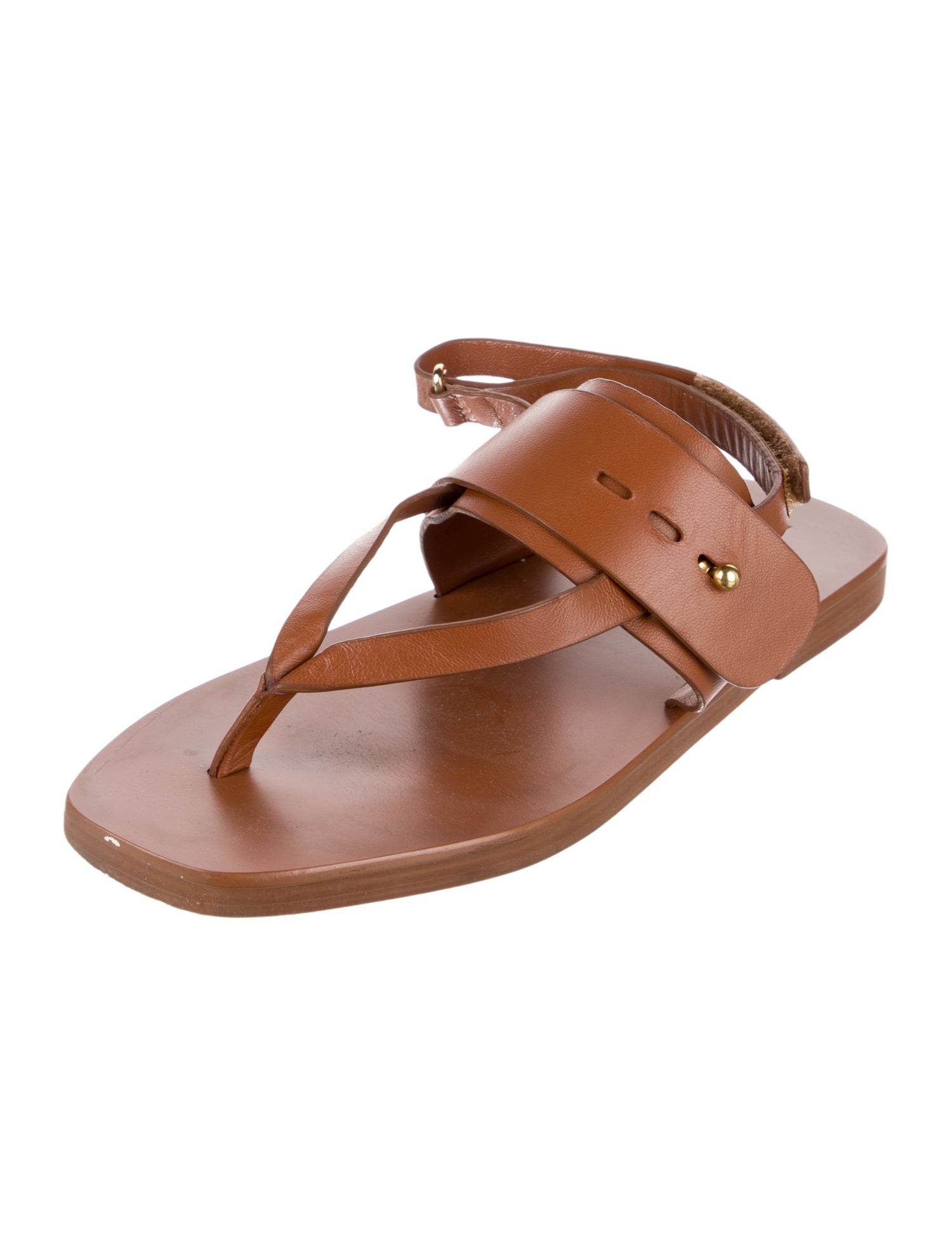 Mercedes Castillo Leather Slingback Sandals