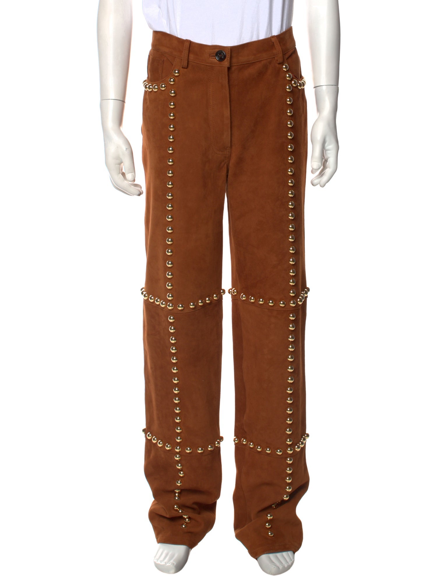 Meryll Rogge Leather Pants w/ Tags - Brown, 10.5