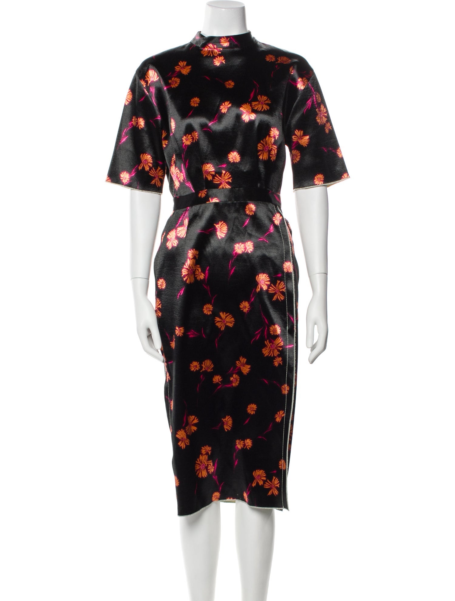 Meryll Rogge Floral Print Midi Length Dress