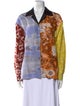 Meryll Rogge Printed Long Sleeve Button-Up Top
