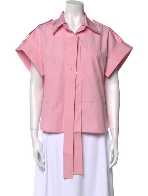 Meryll Rogge Short Sleeve Button-Up Top