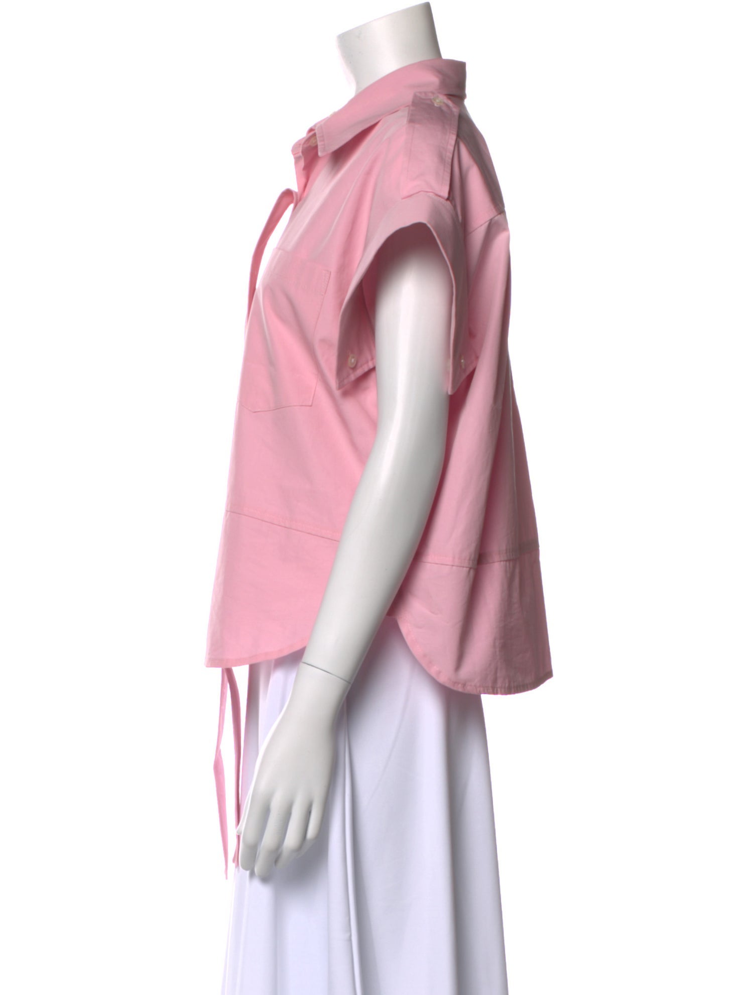 Meryll Rogge Short Sleeve Button-Up Top