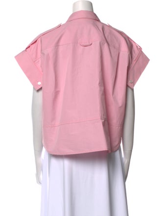 Meryll Rogge Short Sleeve Button-Up Top
