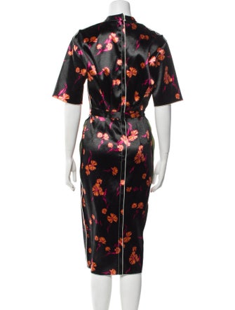 Meryll Rogge Floral Print Midi Length Dress