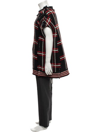 Meryll Rogge Wool Plaid Print Pullover