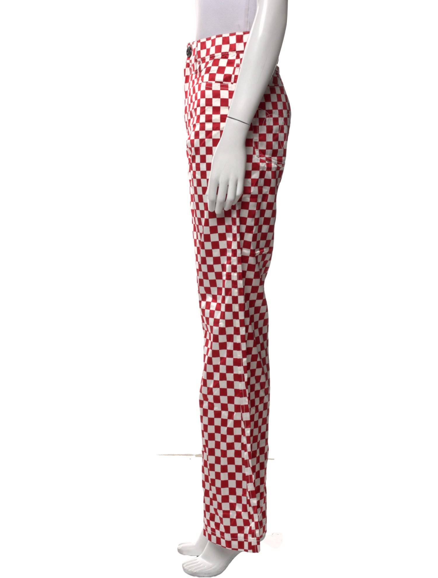 Meryll Rogge Plaid Print Wide Leg Pants