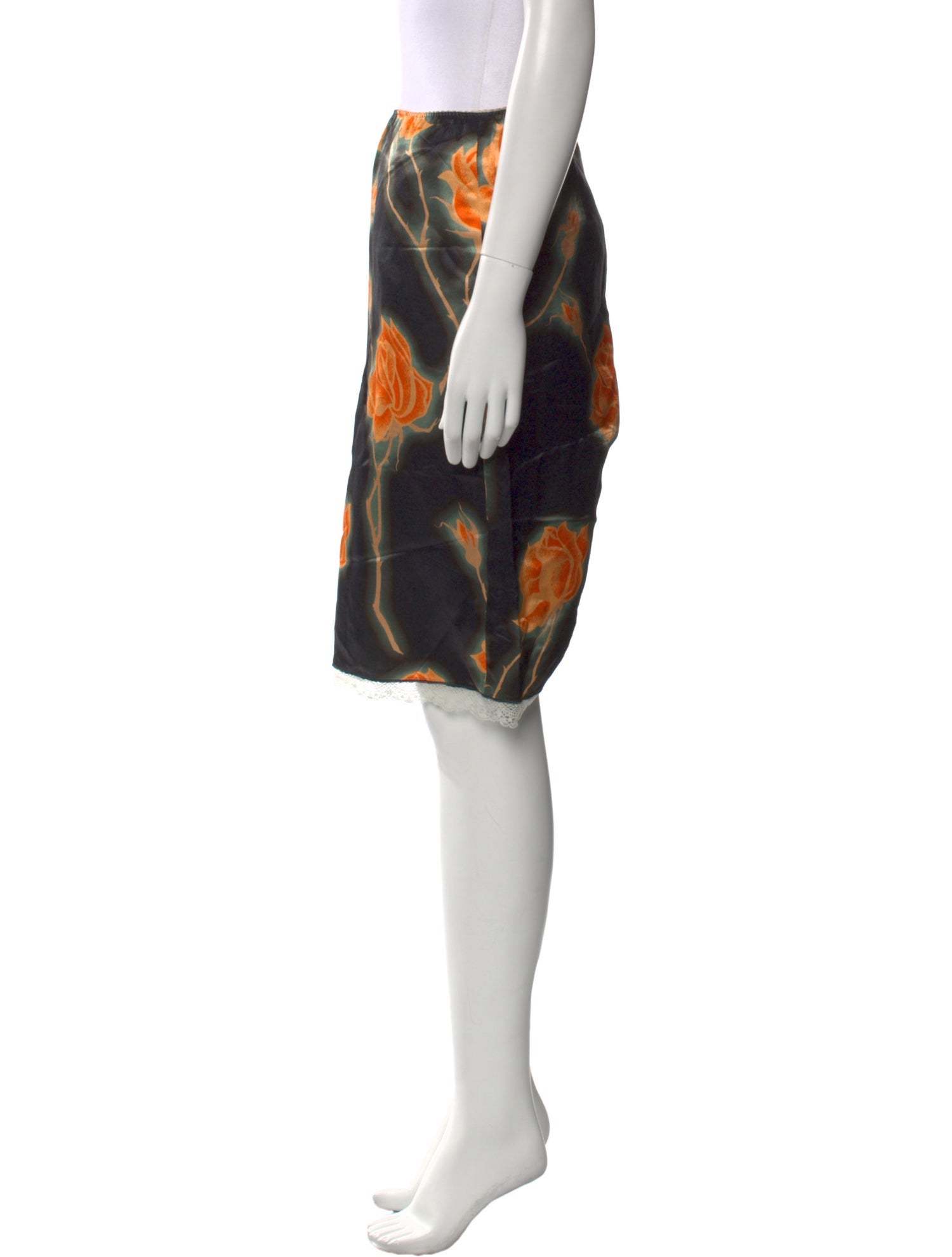 Meryll Rogge Silk Knee-Length Skirt