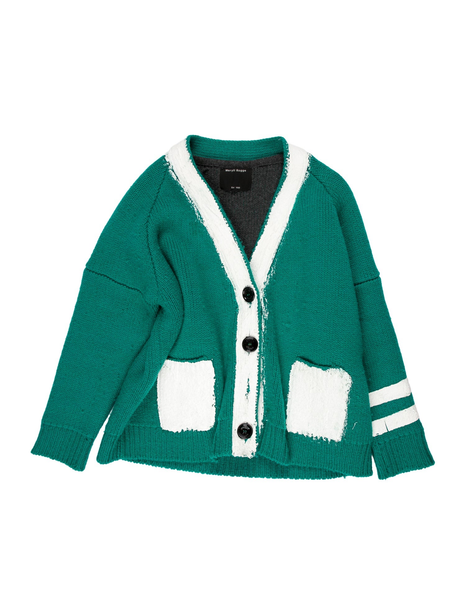 Meryll Rogge Wool Colorblock Pattern Sweater