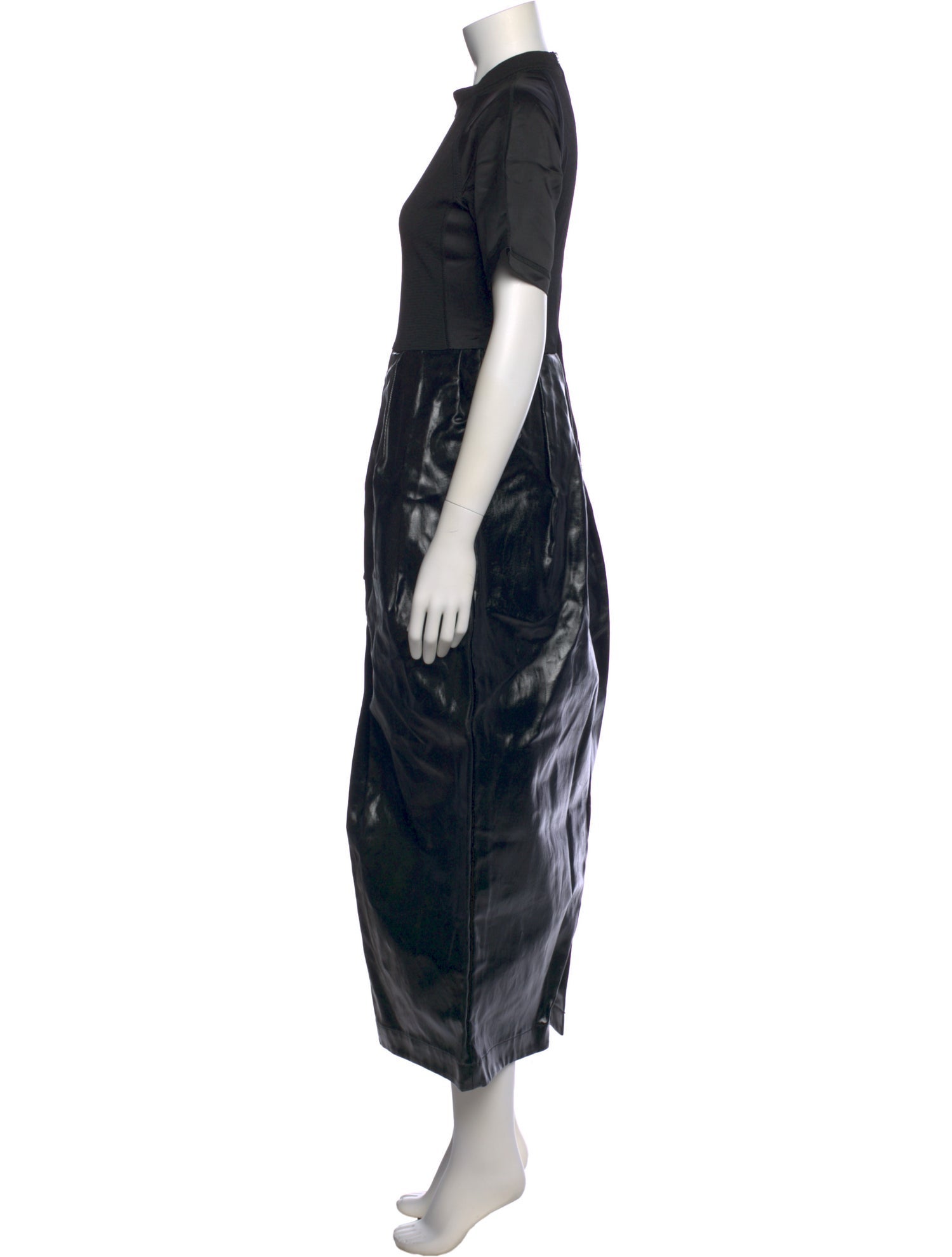 Meryll Rogge Mock Neck Midi Length Dress