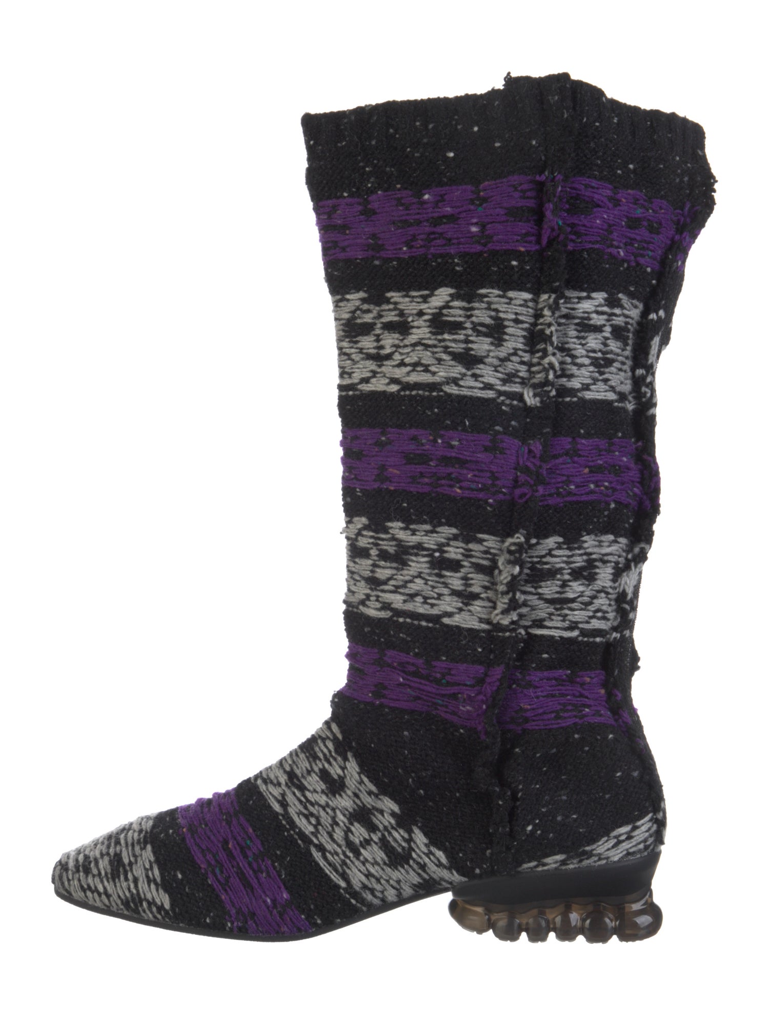 Meryll Rogge Colorblock Pattern Sock Boots