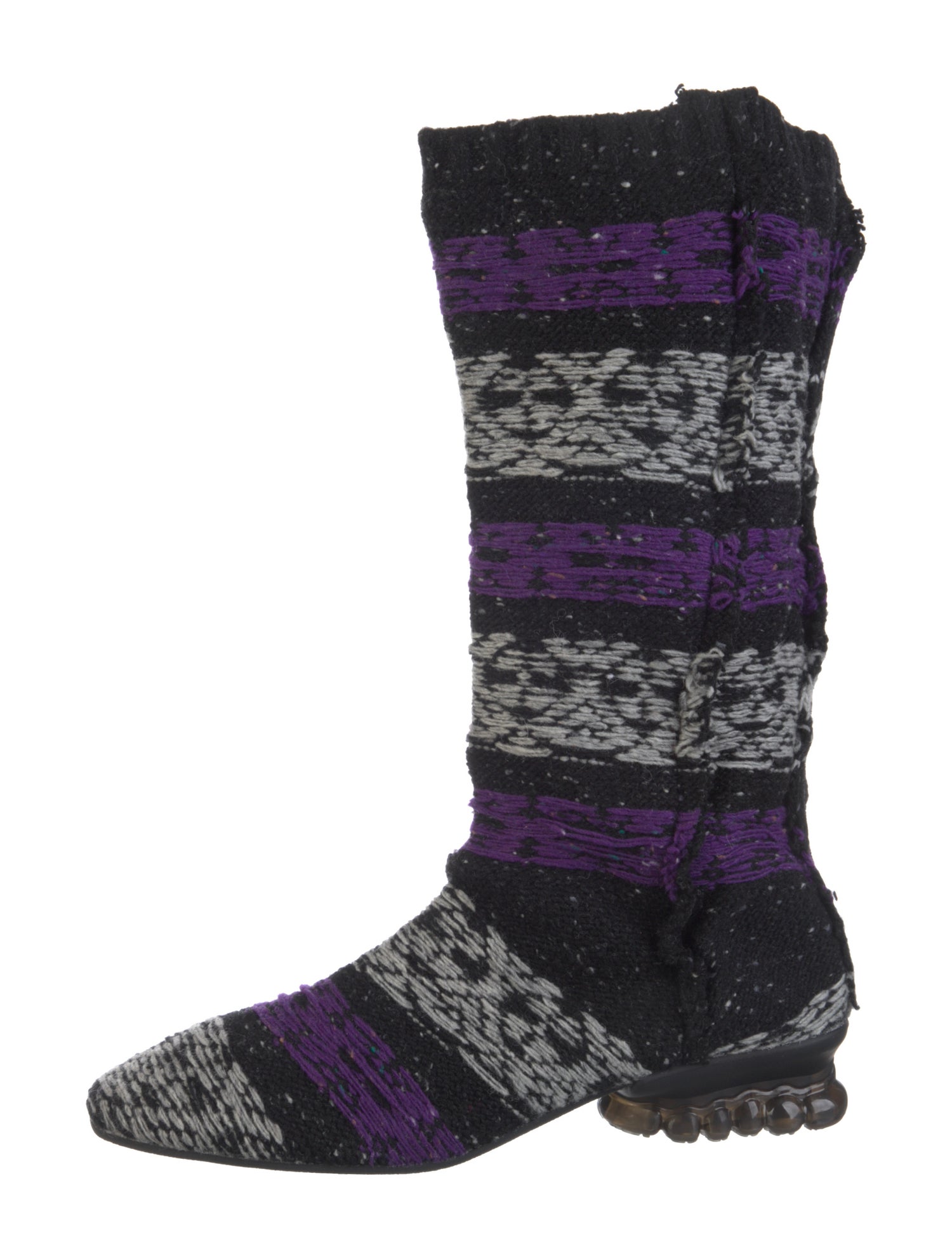 Meryll Rogge Colorblock Pattern Sock Boots