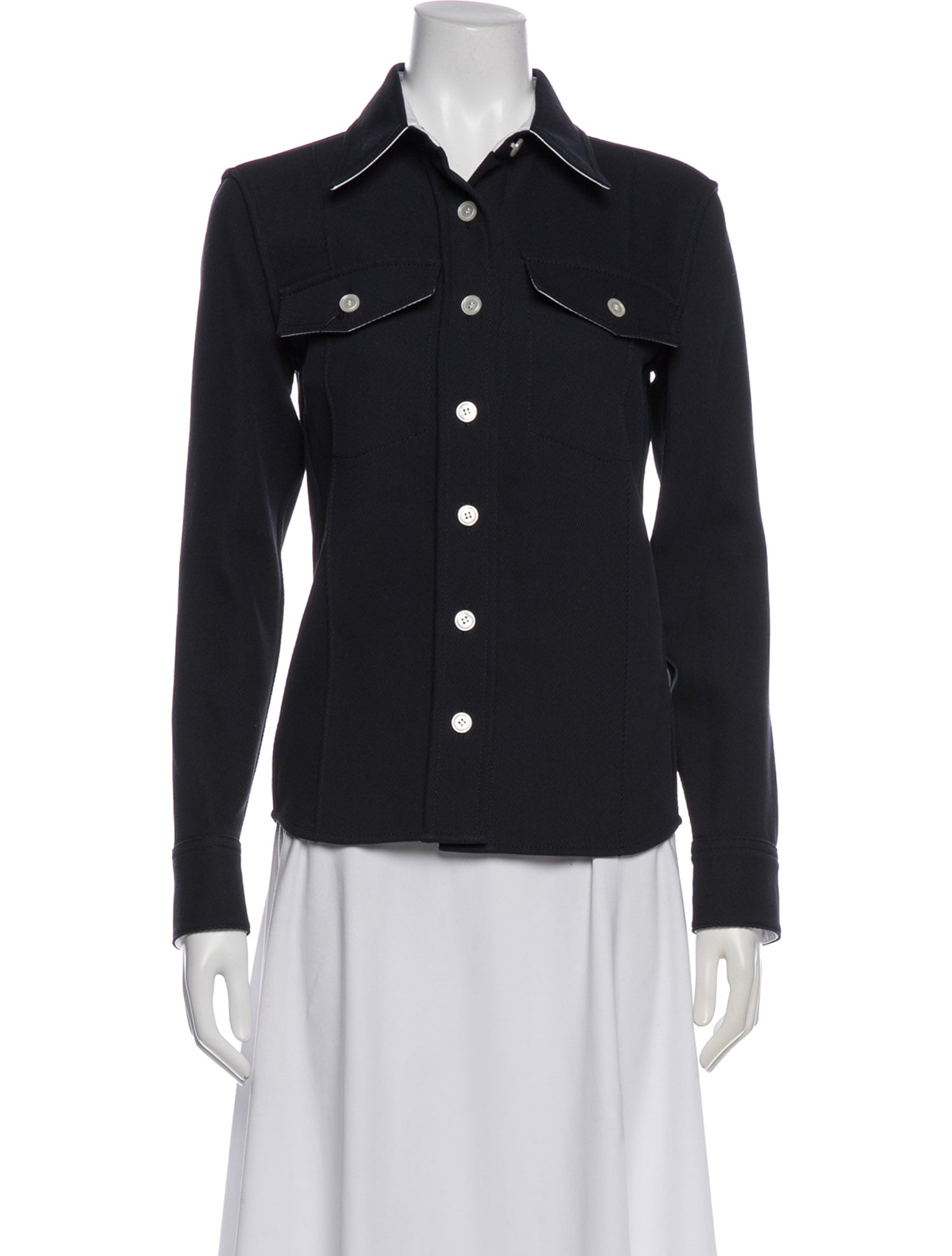 Meryll Rogge Long Sleeve Button-Up Top