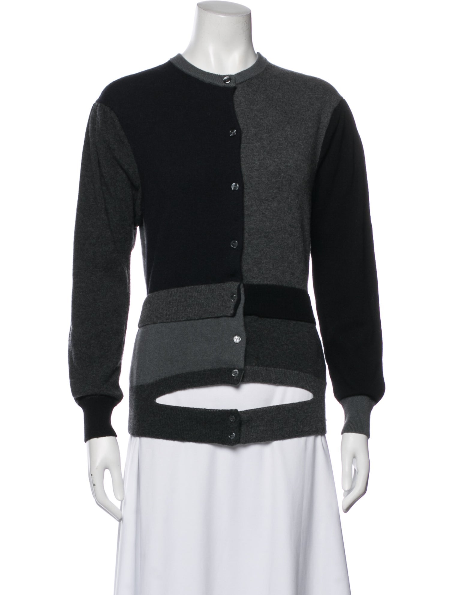 Meryll Rogge Cashmere Colorblock Pattern Sweater