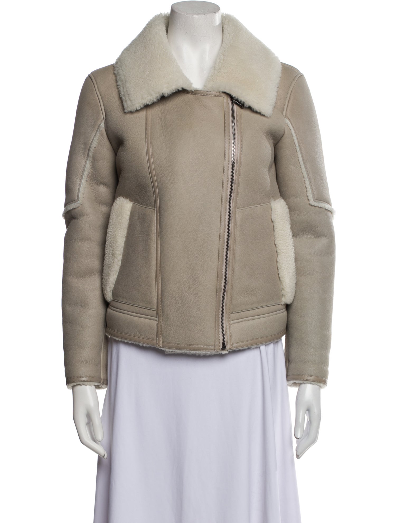 Meteo x Yves Salomon Lamb Leather Biker Jacket