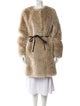 Meteo x Yves Salomon Lambswool Faux Fur Coat