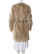 Meteo x Yves Salomon Lambswool Faux Fur Coat