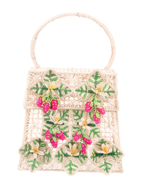 Mercedes Salazar Woven Handle Bag Gold