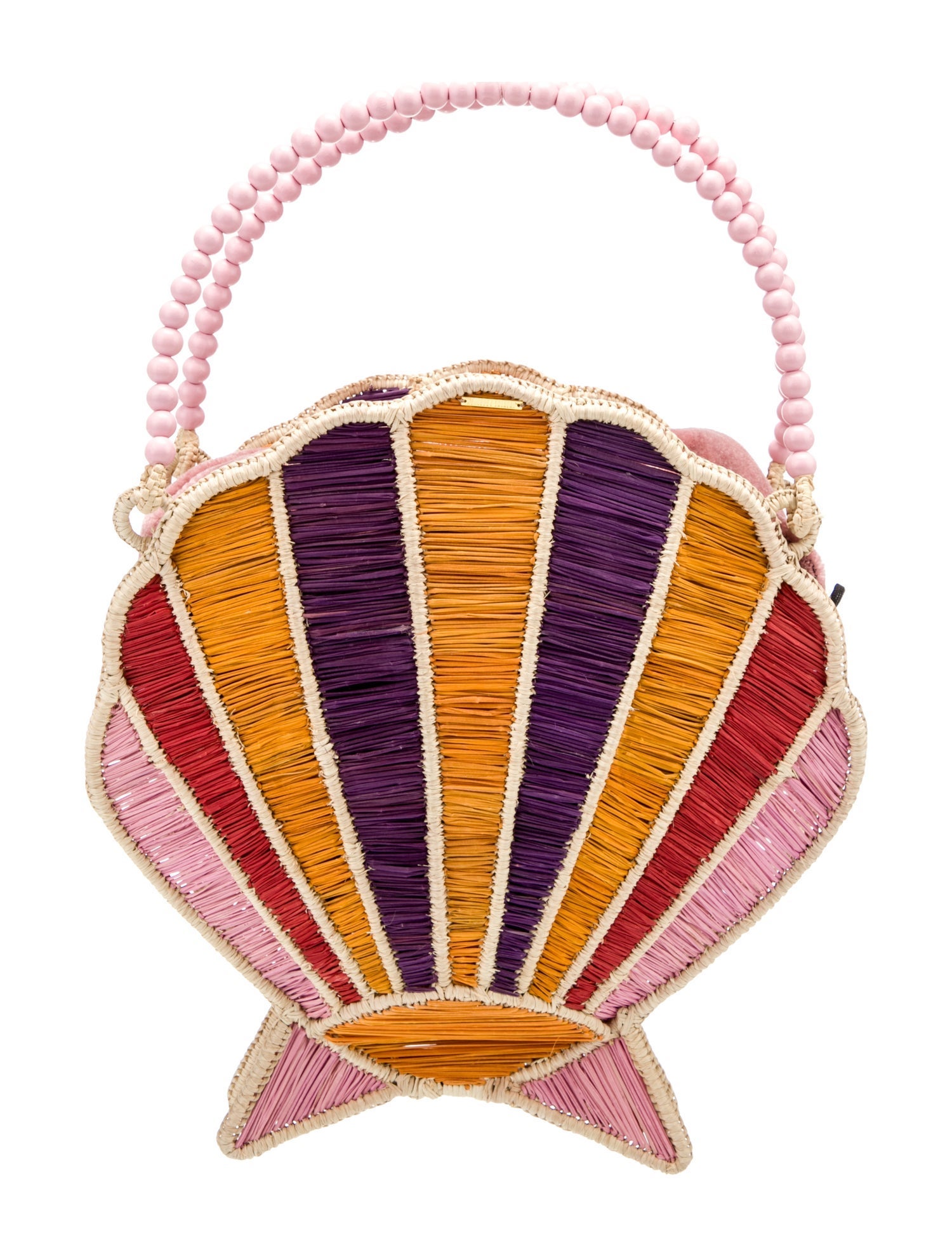 Mercedes Salazar Straw Top Handle Bag