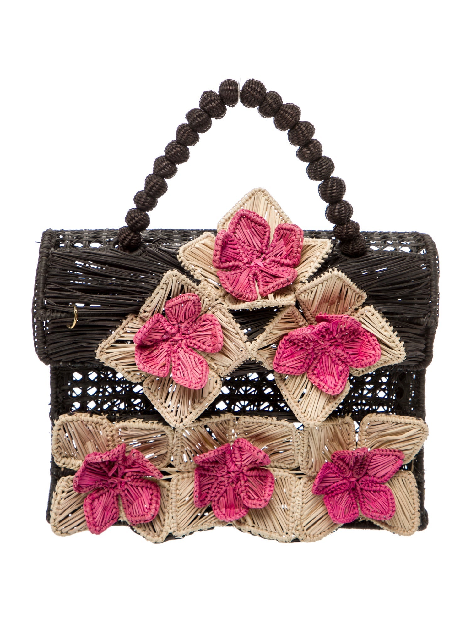Mercedes Salazar Wicker Top Handle Bag