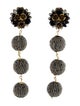 Mercedes Salazar Beaded Ball Clip-On Drop Earrings
