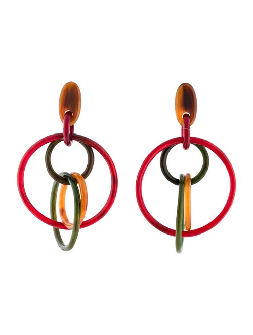 Monies Multi-Link Drop Earrings silver