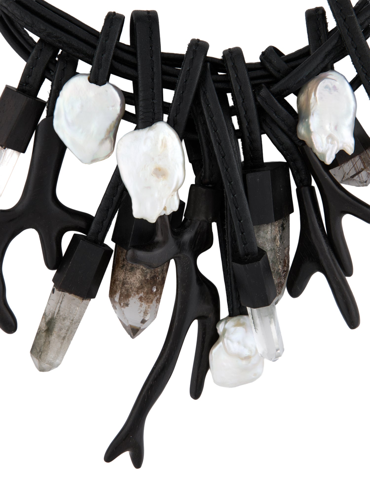 Monies Pearl & Multi-Stone Collar Necklace