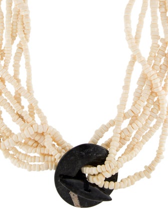 Monies Stone & Resin Multistrand Bead Necklace