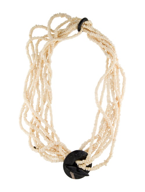 Monies Stone & Resin Multistrand Bead Necklace