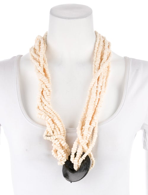 Monies Stone & Resin Multistrand Bead Necklace