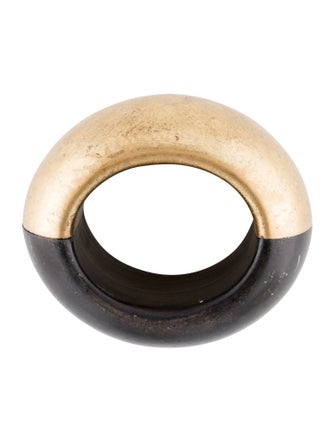 Monies Wood Elastic Wide Bangle Bracelet