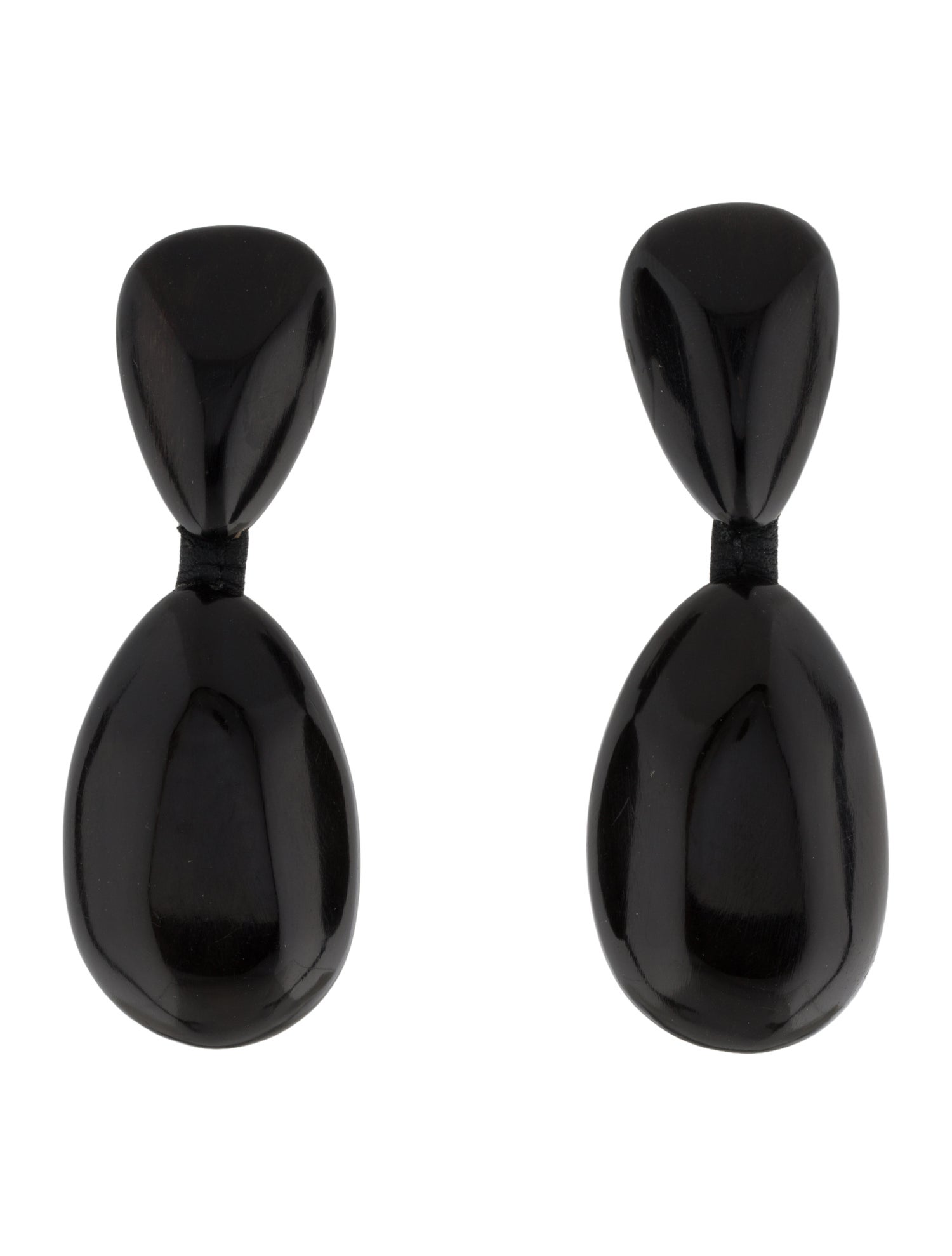 Monies Wood Clip-On Drop Earrings