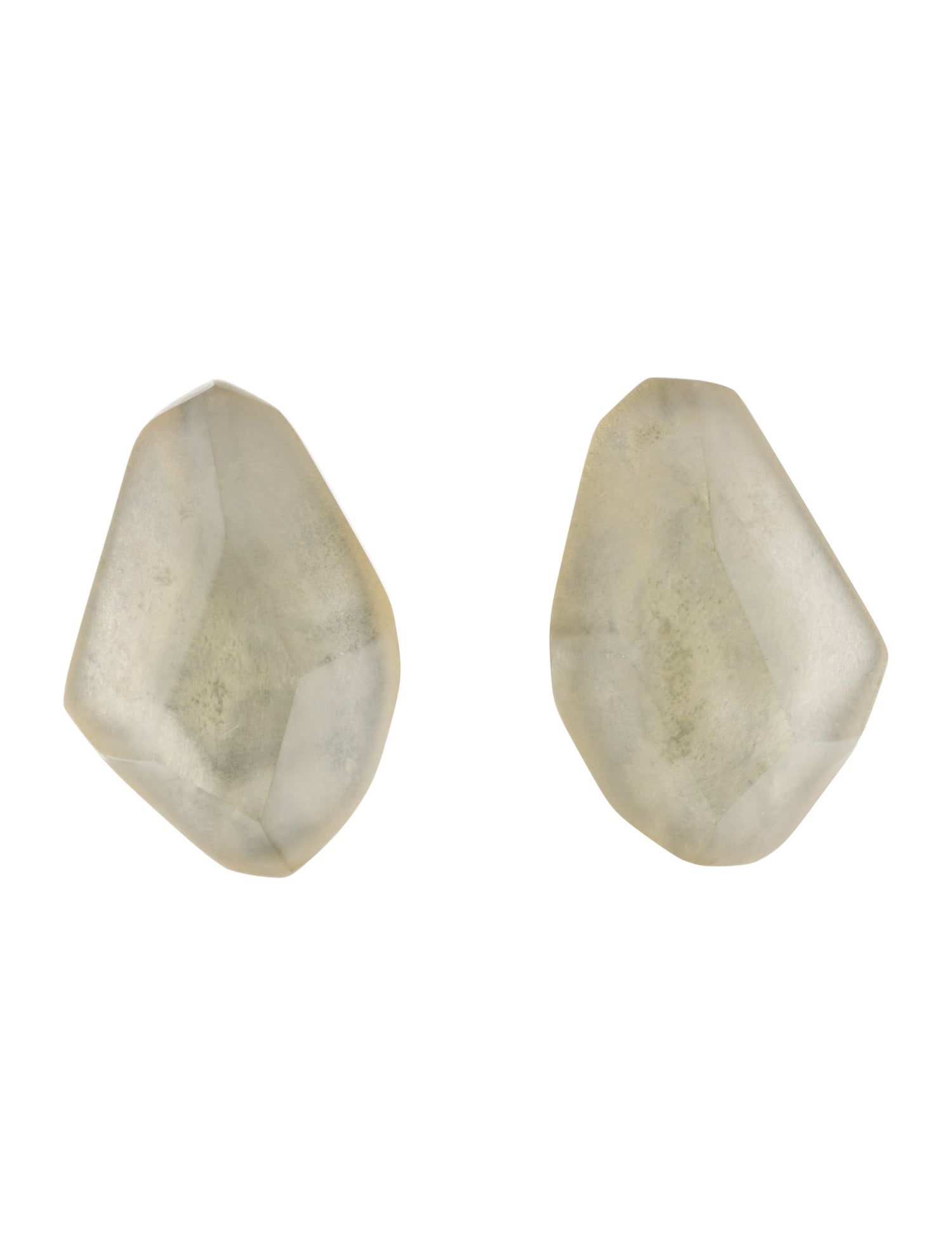 Monies Wood & Lucite Clip-On Drop Earrings