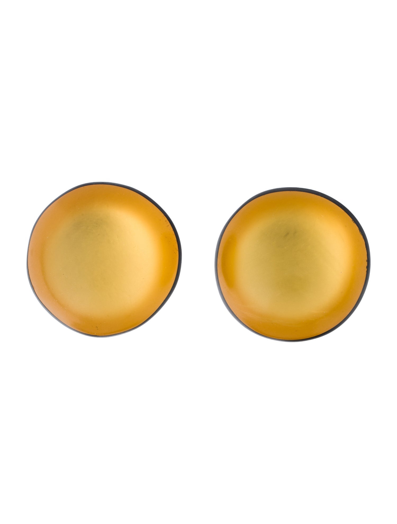 Monies Lucite & Wood Clip-On Drop Earrings
