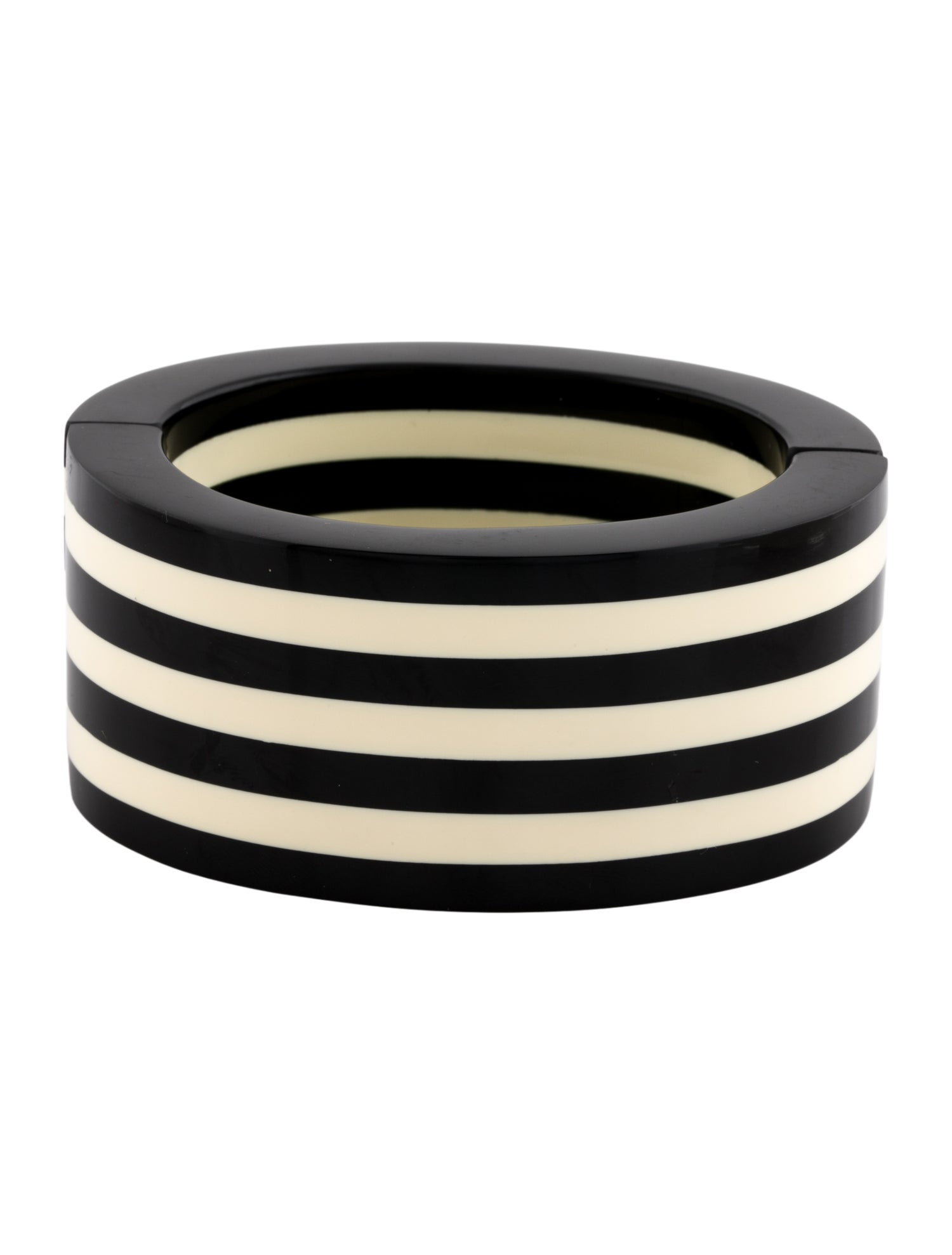 Monies Striped Resin Cord Bangle Bracelet