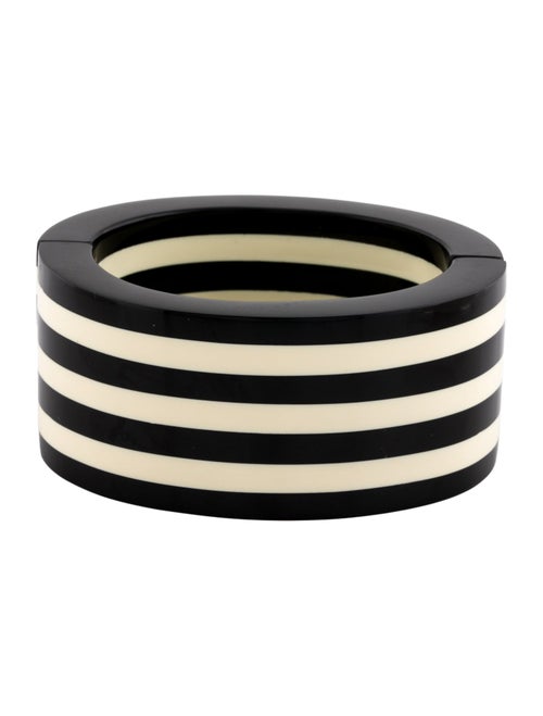 Monies Striped Resin Cord Bangle Bracelet