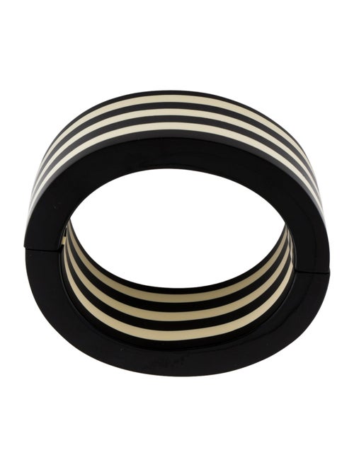 Monies Striped Resin Cord Bangle Bracelet