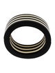 Monies Striped Resin Cord Bangle Bracelet