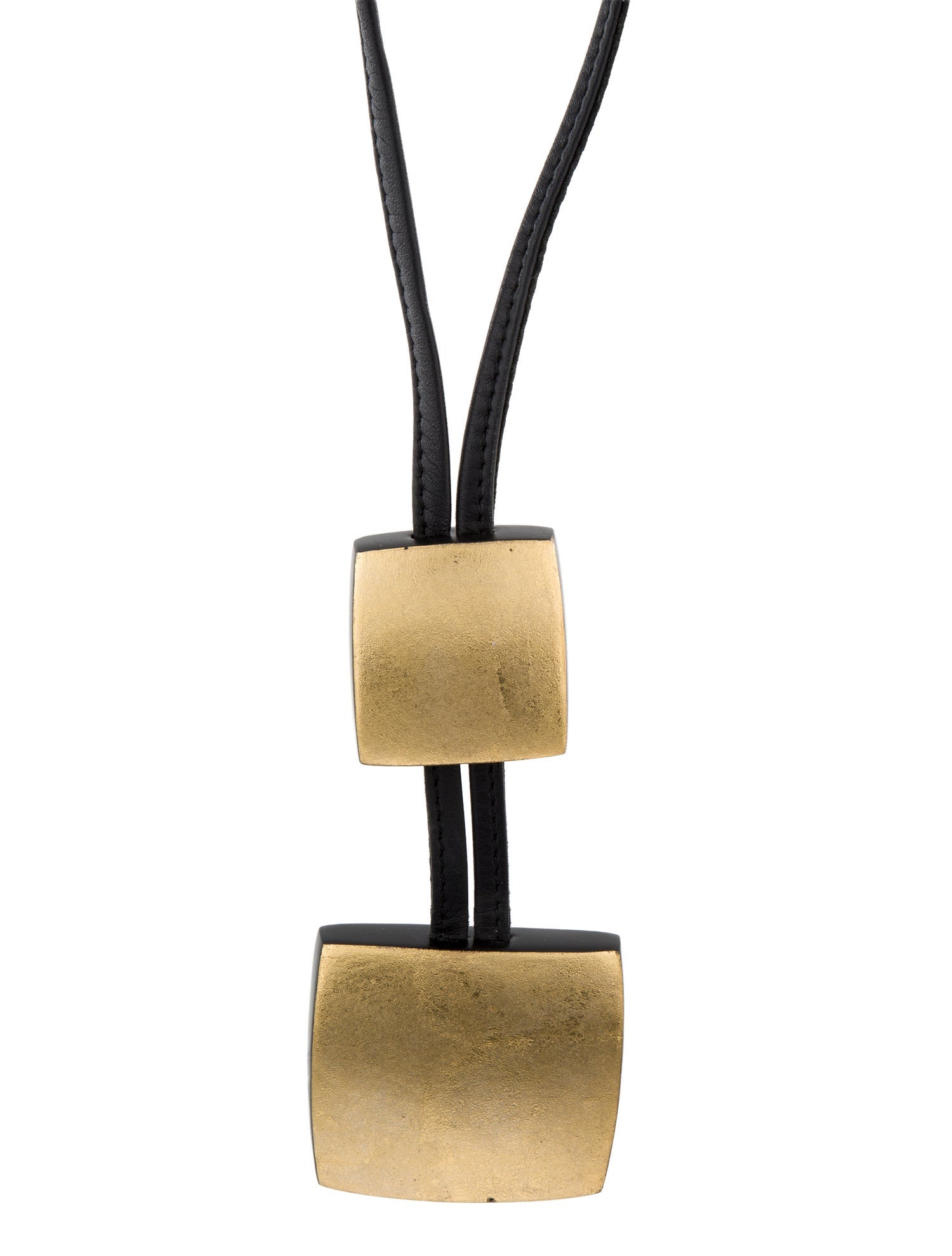 Monies Leather & Wood Adjustable Necklace