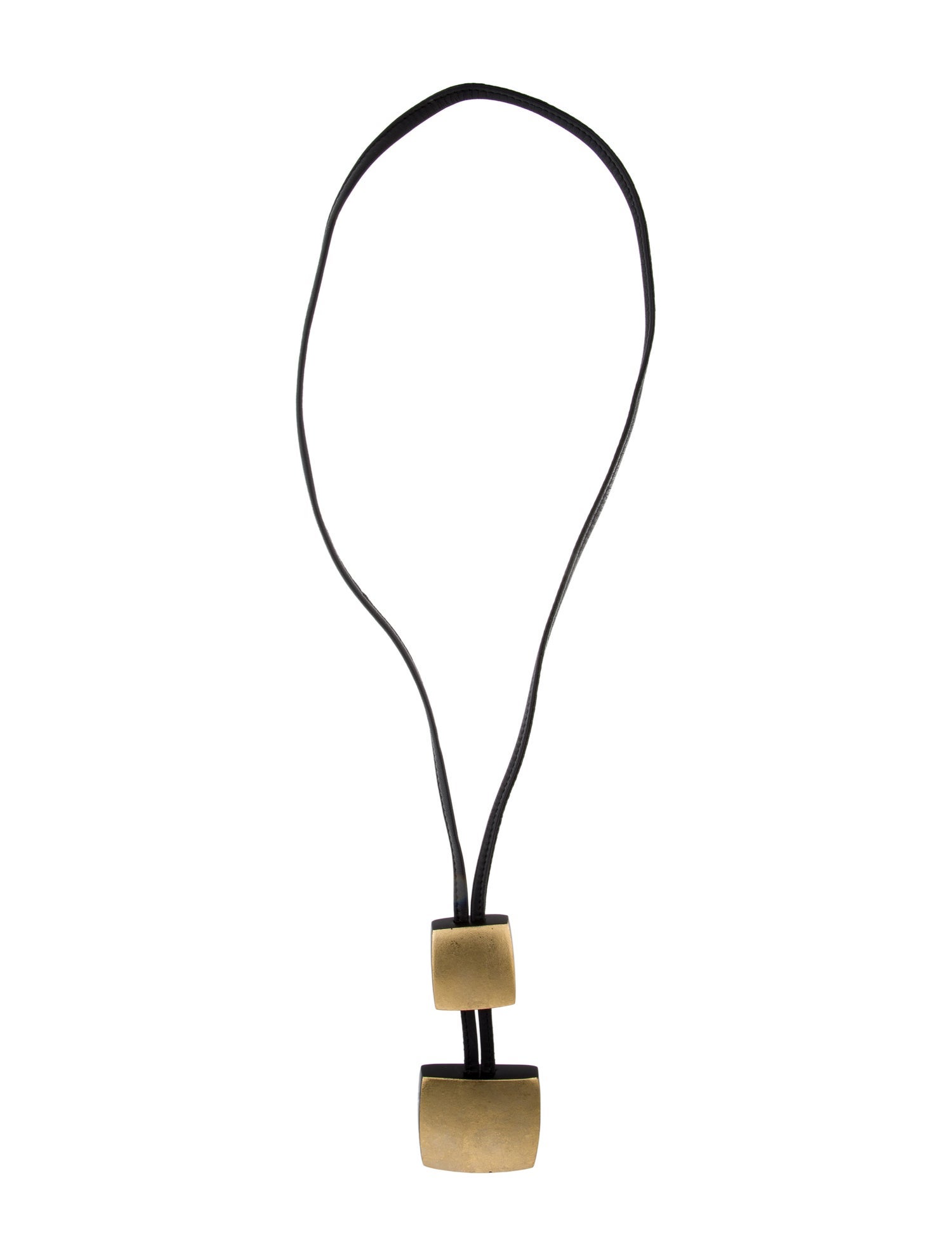 Monies Leather & Wood Adjustable Necklace