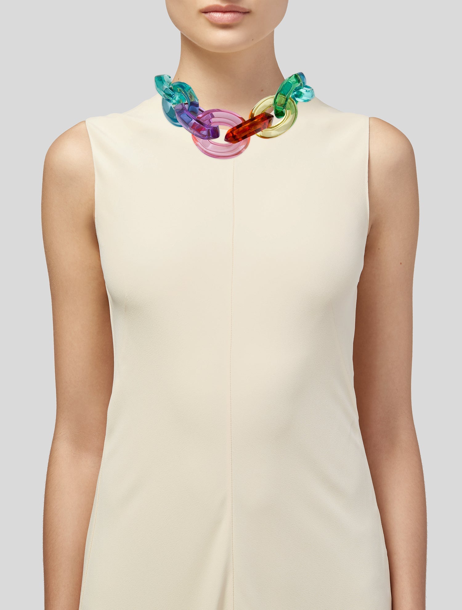 Monies Acrylic Oversized Collar Necklace