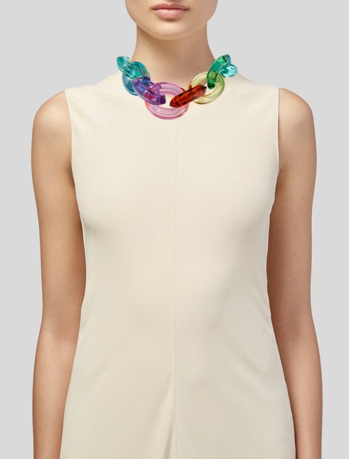 Monies Acrylic Oversized Collar Necklace