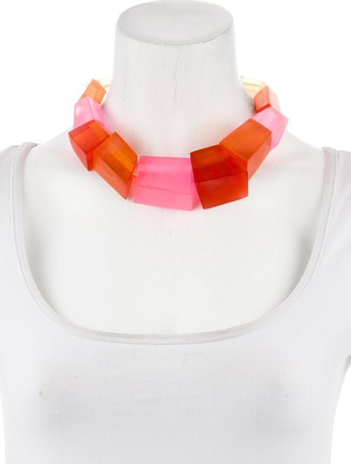 Monies Resin Geometric Collar Necklace