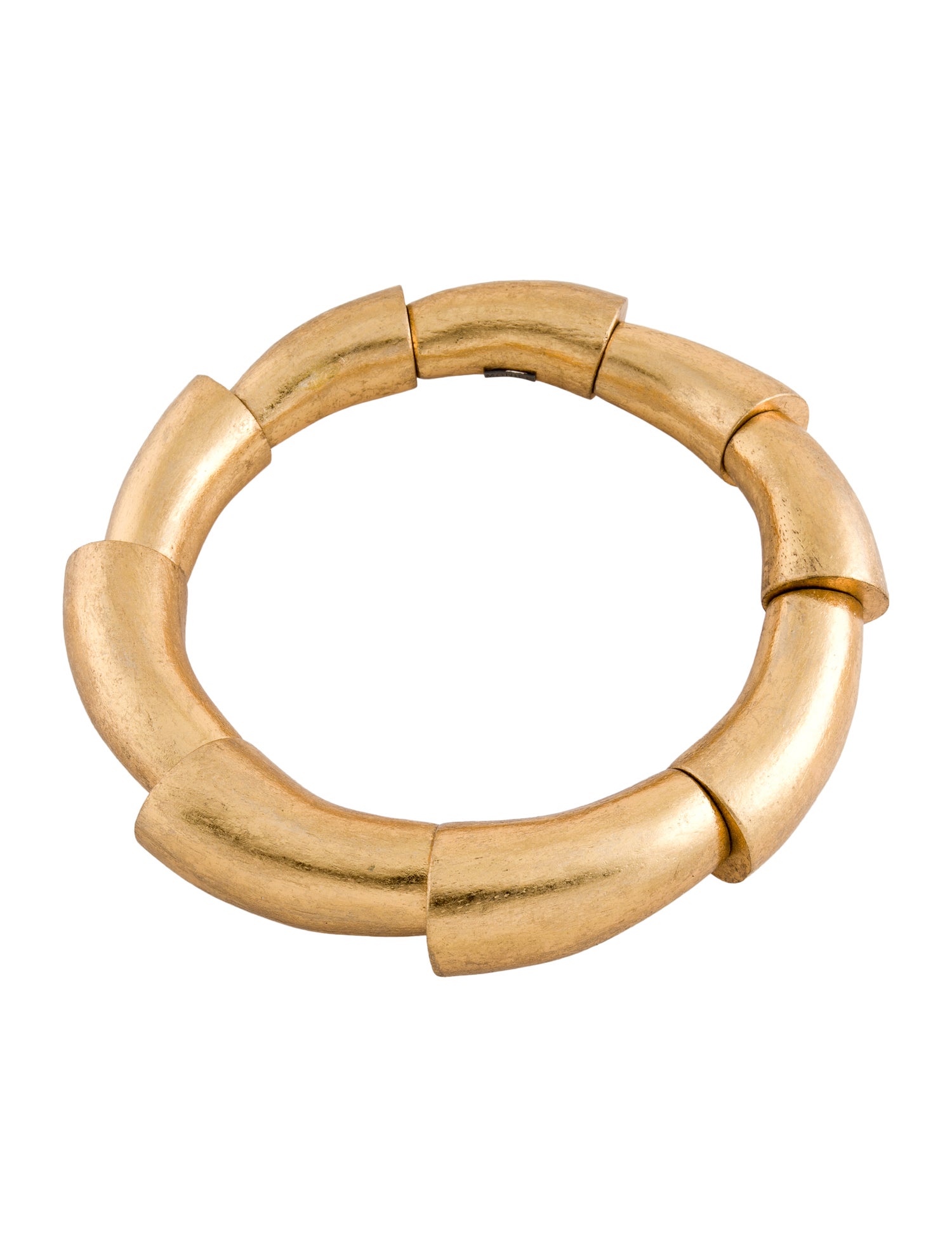 Monies Wood Foil Collar Necklace