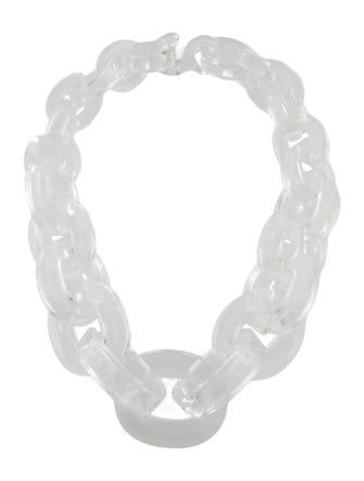 Monies Acrylic Collar Necklace