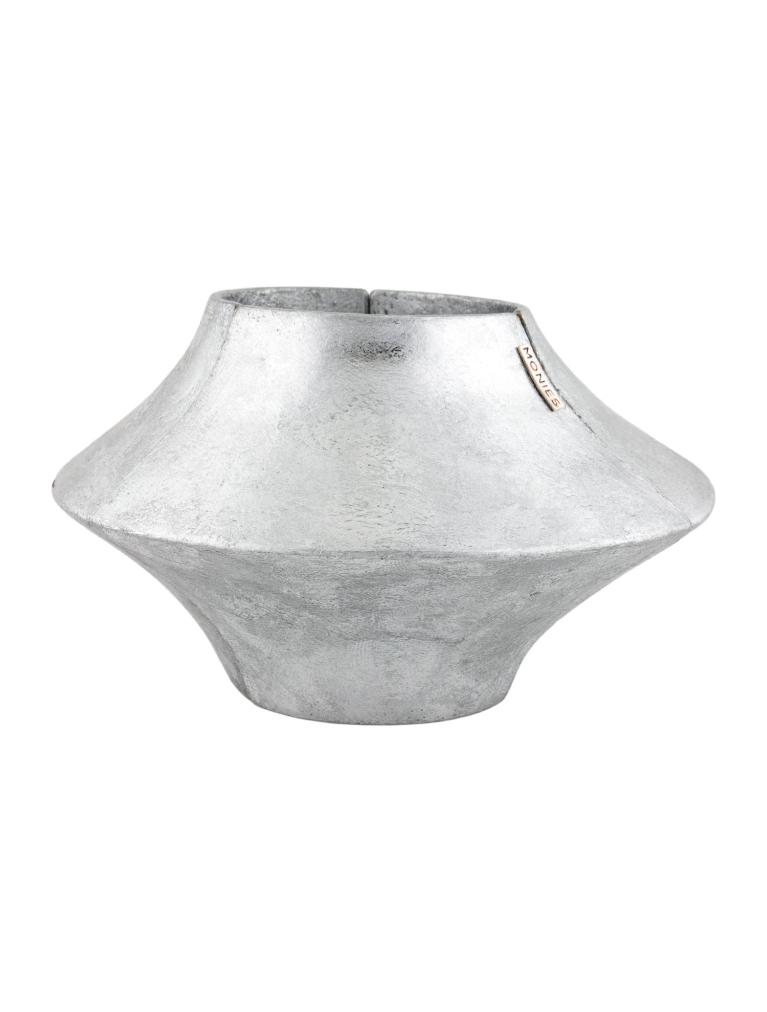 Monies Aluminum & Wood Daisy Stetch Bangle Bracelet