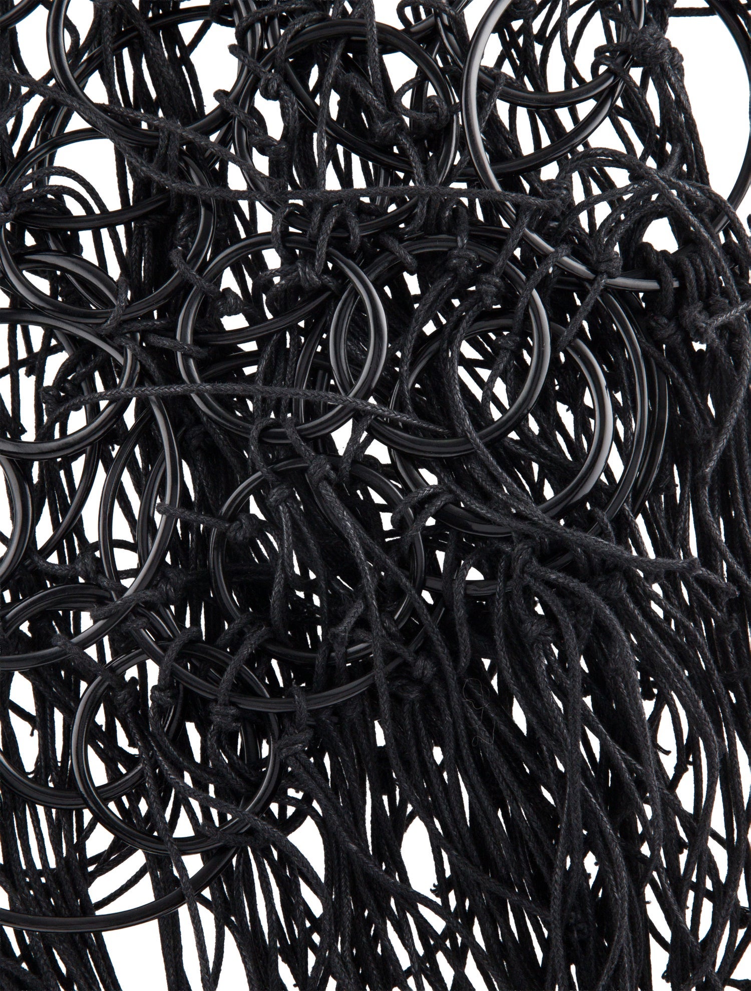 Monies Mother of Pearl & Knotted Cord Statement Collar Necklace